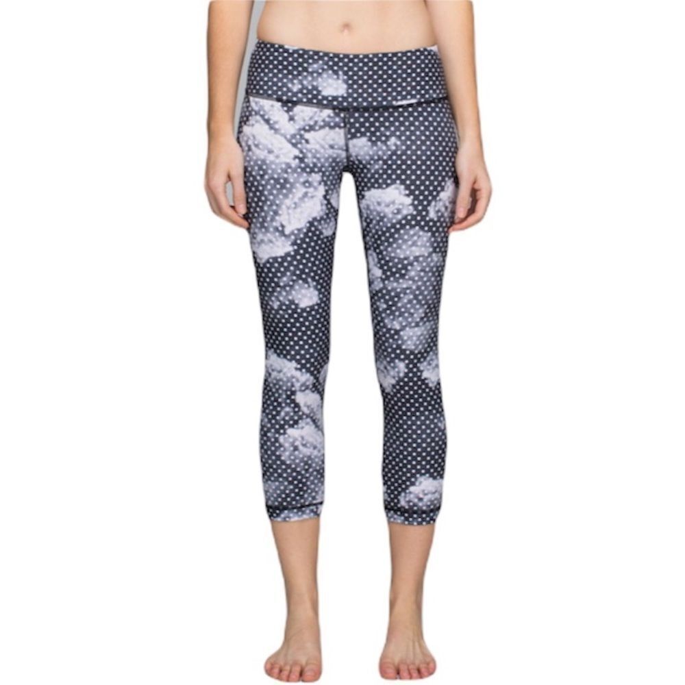 Women's Black and White Patterned Leggings